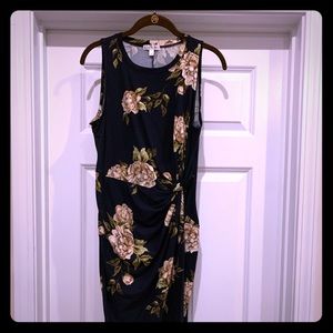 Navy floral dress